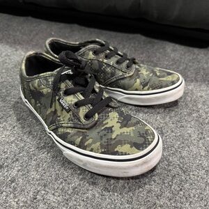 Vans Old Skool Off The Way Camo Skate Sneakers Shoes Youth Size 6 EUC